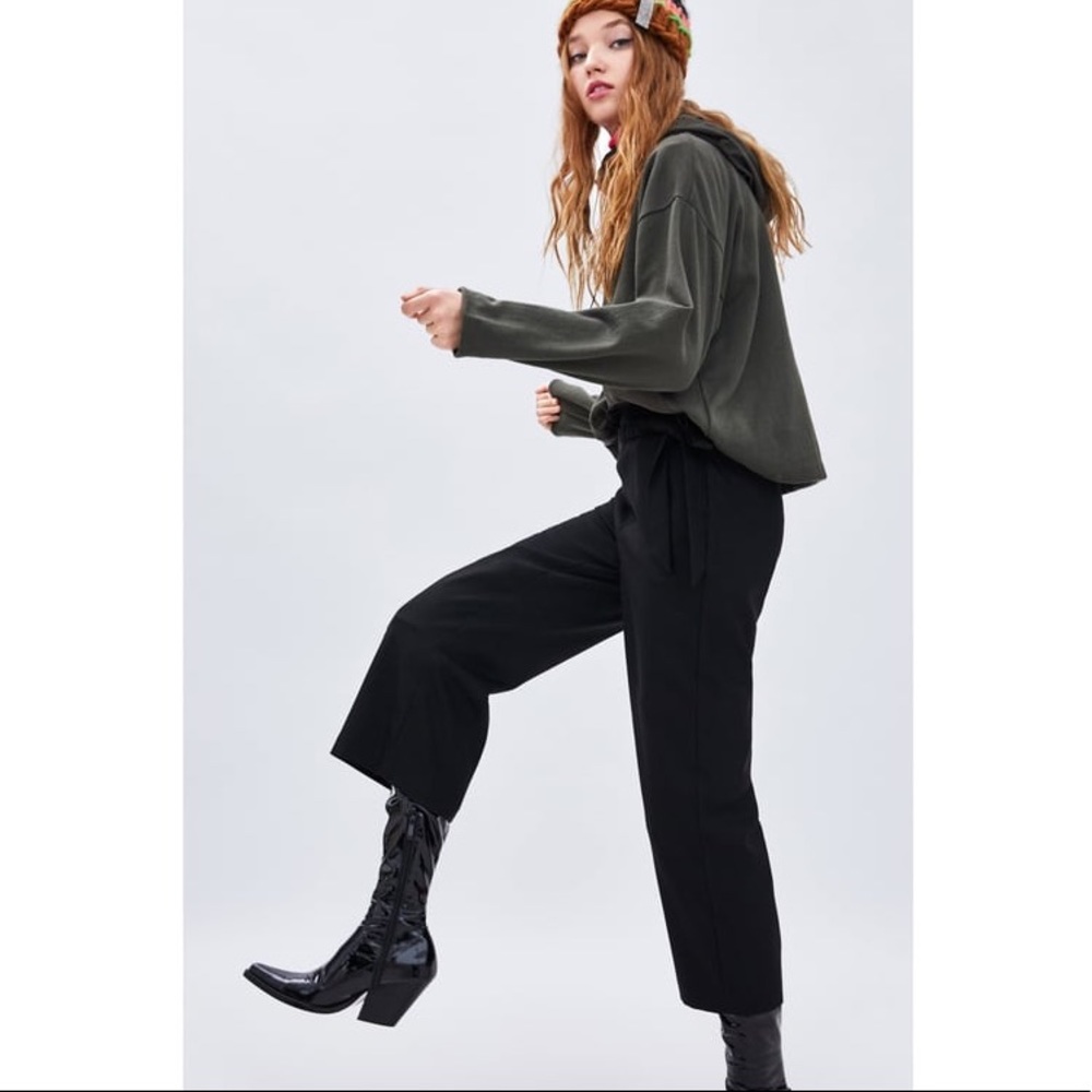 Zara Black Culottes Size M